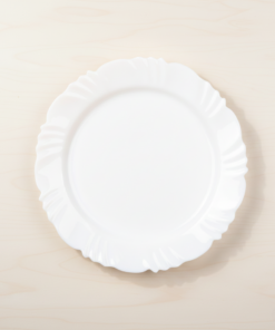 Prato Sobremesa 19,5cm Vidro Temperado Opaline Pétala Dislar