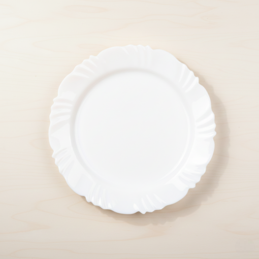 Prato Sobremesa 19,5cm Vidro Temperado Opaline Pétala Dislar