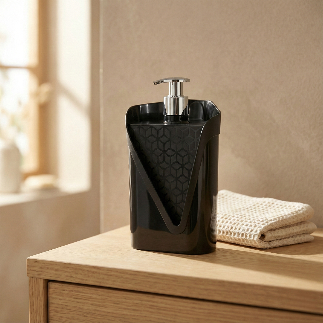 dispenser sabonete líquido preto