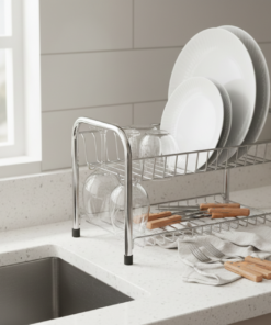 escorredor de pratos cromado arthi