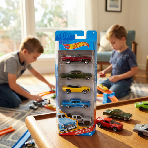 Kit 5 Veículos Colecionáveis Hot Wheels Pack 5 Carros Mattel