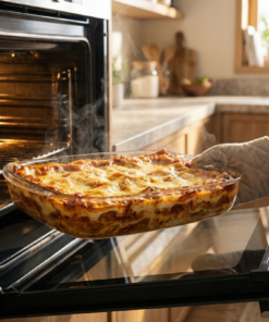 Lasanheira de Vidro com Tampa 4L