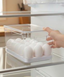 organizador de ovos geladeira Transparente