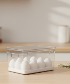 organizador de ovos geladeira Transparente