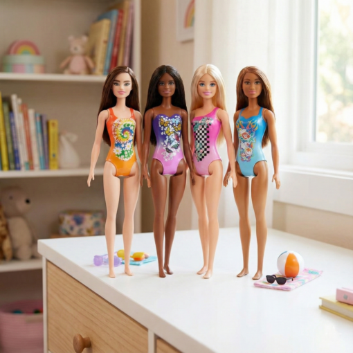 Boneca Barbie Coleção Praia Verão Modelos Mattel