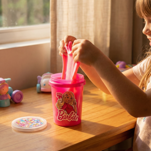 Gelelé Slime Pote 180g Barbie Doce Brinquedo