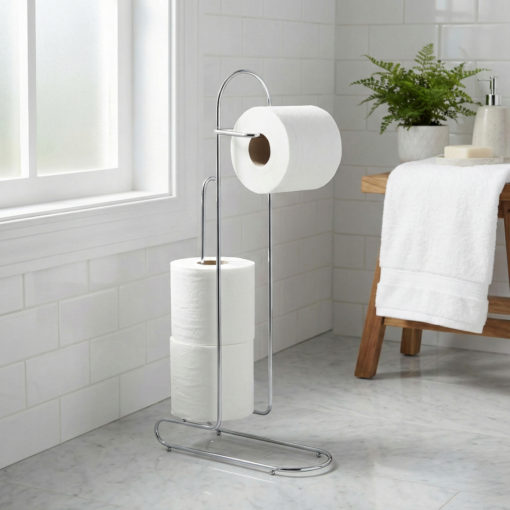 Suporte para Papel Higiênico Premium de Chão Niquelart Niquelart