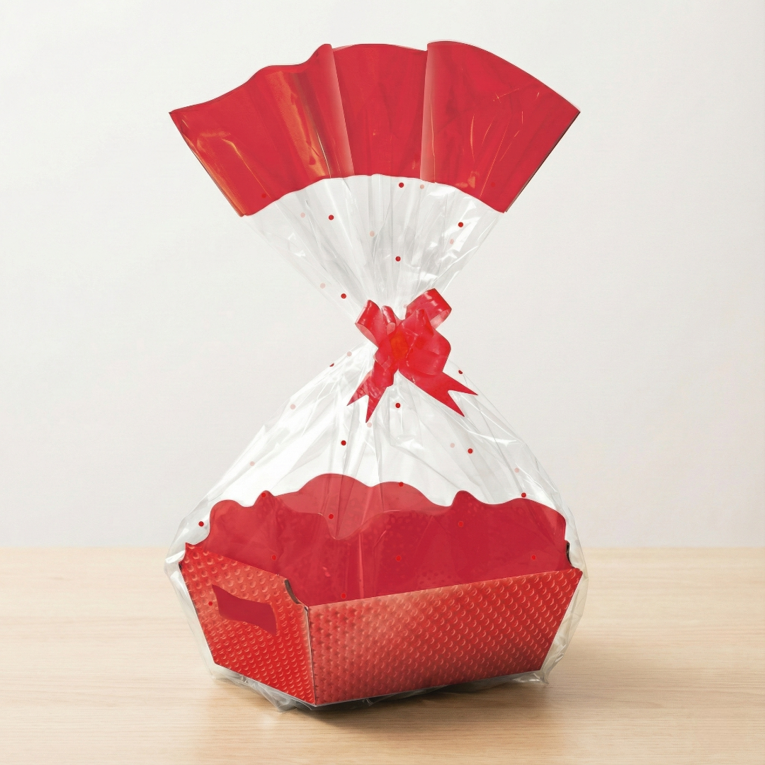 Kit cesta organizadora vermelha G