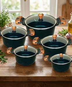 Jogo de Panelas Cerâmica 5 Peças Wood