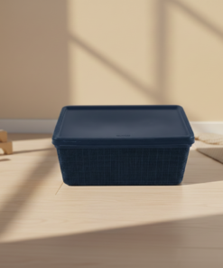 caixa organizadora azul marinho