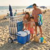 Carrinho de Praia com Mesa e Avanço Alumínio Mor
