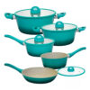 Conjunto de Panelas de Indução Verde 5 Peças