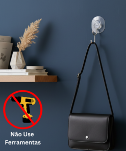 KIT 18 Gancho Adesivo de Plástico Multiuso Trans 3 Cartelas 5Kgs