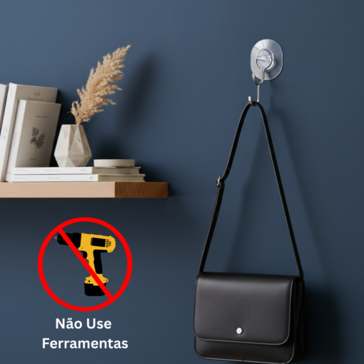 KIT 18 Gancho Adesivo de Plástico Multiuso Suporta até 5Kgs