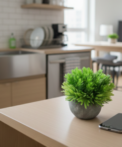 Arranjo Planta Artificial Vaso em Cerâmica 13X9cm