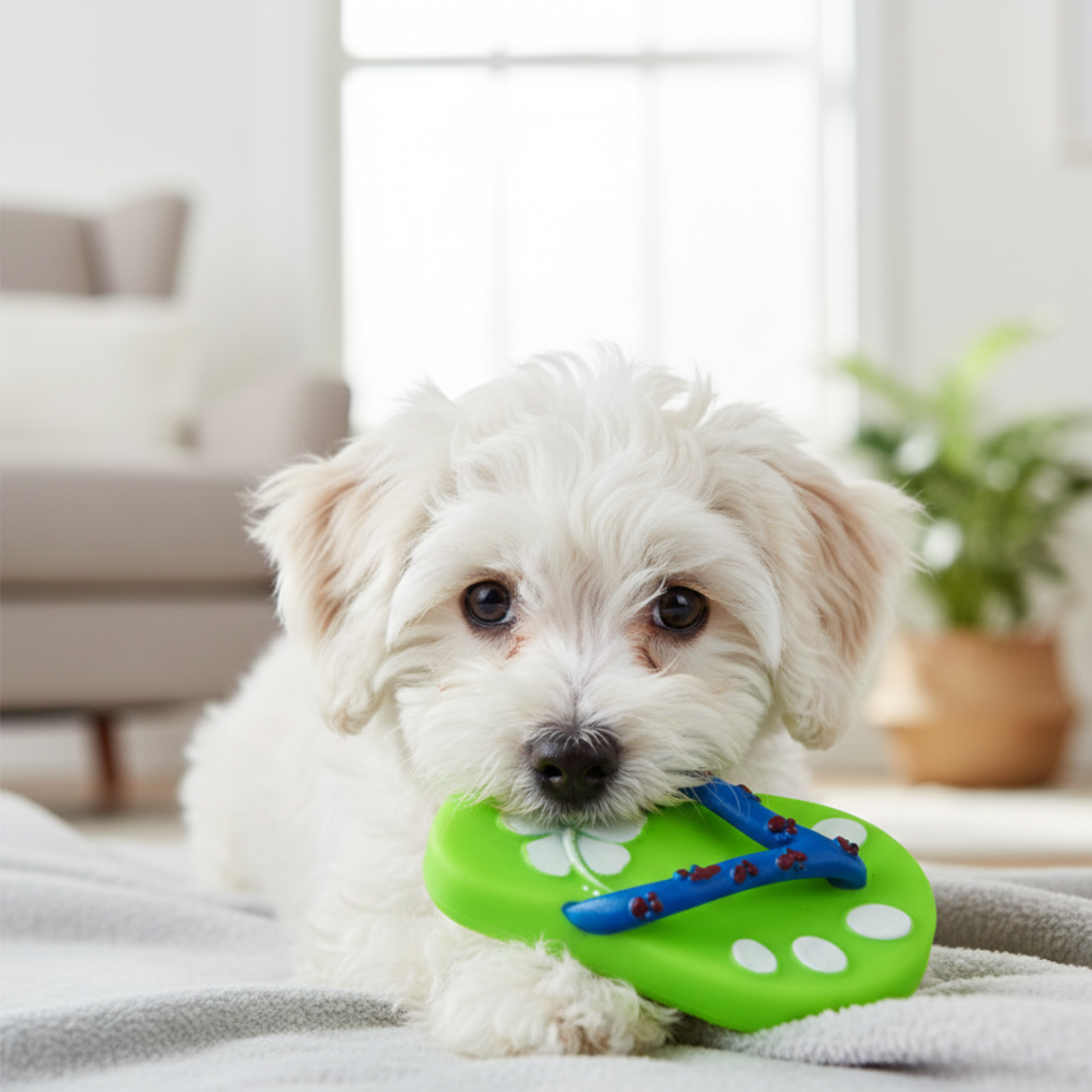 chinelo de Borracha Brinquedo para pet Wellmix