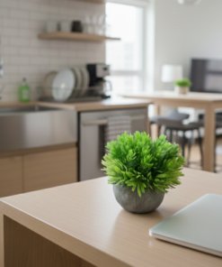 Arranjo Planta Artificial Vaso em Cerâmica 13X9cm