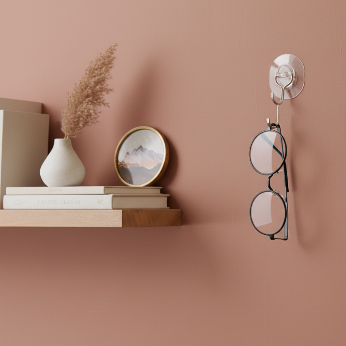 Gancho Adesivo de Plástico 6uni 5kgs Multiuso Transparente