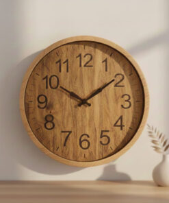 relogio de parede madeira Lyor