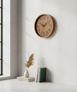 relogio de parede madeira Lyor