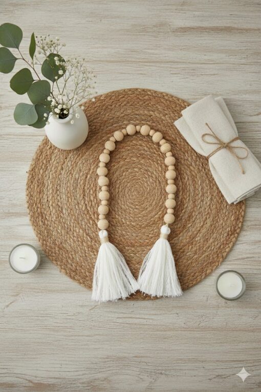 Colar Decorativo boho para mesas com Design Artesanal