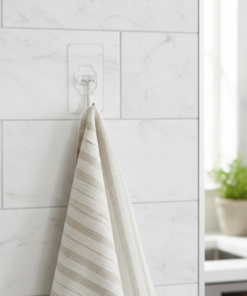 Gancho de metal Adesivo 10kg Transparente