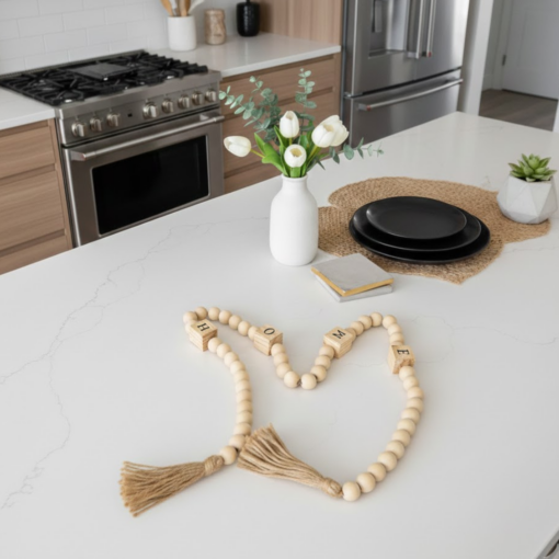 Colar Decorativo de Madeira para Mesa