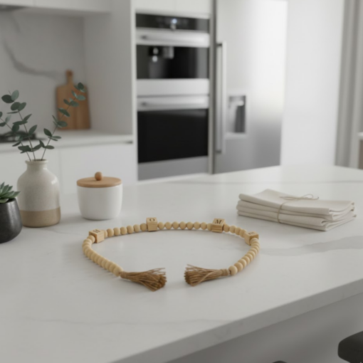 Colar Decorativo de Madeira para Mesa