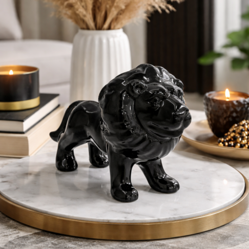Estatueta de Leão Grande para Decoração