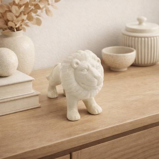 Estatueta de Leão Grande para Decoração