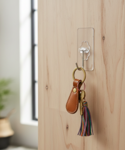 Gancho de metal Adesivo 10kg Transparente