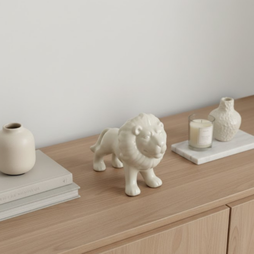 Estatueta de Leão Médio para Decoração