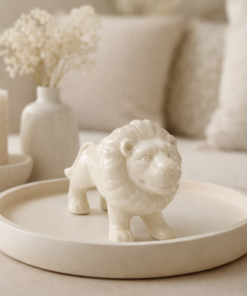 Estatueta de Leão Pequeno para Decoração