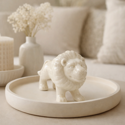 Estatueta de Leão Pequeno para Decoração