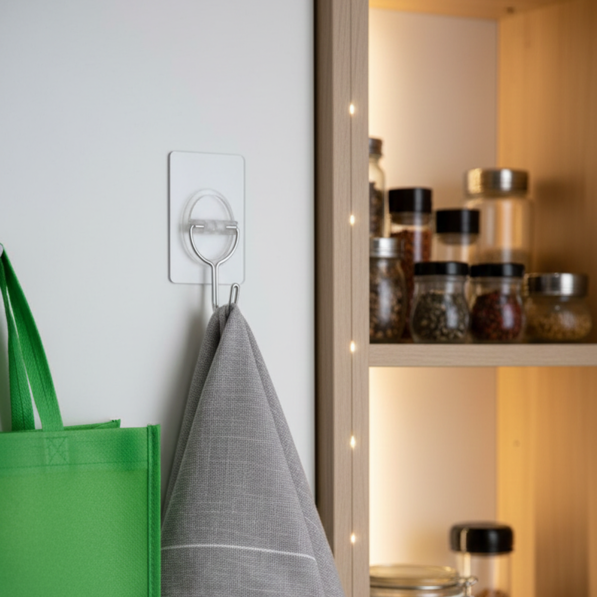 Gancho Adesivo de Plástico 3uni 15kg Multiuso Transparente