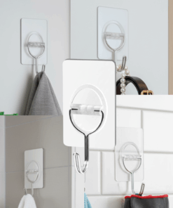 Gancho Adesivo de Plástico 3uni 15kg Multiuso Transparente