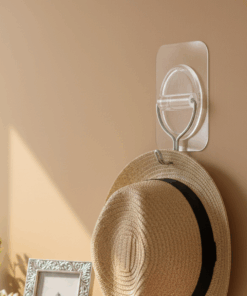 Gancho Adesivo Multiuso Metal 5,5kg Transparente