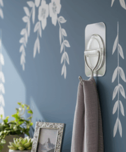 Gancho Adesivo Multiuso Metal 5,5kg Transparente