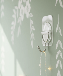 Gancho Adesivo Multiuso Metal 5,5kg Transparente