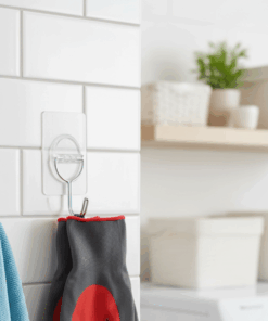 Gancho Adesivo de Plástico 3uni 15kg Multiuso Transparente