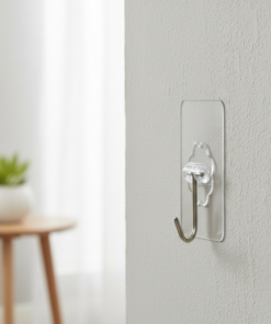 Gancho de metal Adesivo 10kg Transparente