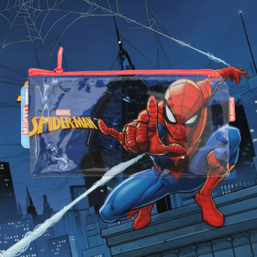 Estojo Fino Homem Aranha Marvel Escolar Infantil