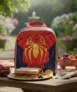 Lancheira Escolar Super Spider é a escolha ideal para tornar a rotina escolar mais prática e divertida, oferecendo um espaço organizado