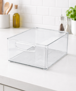 Organizador Multiuso Transparente Freebox Crystal 20x12x27 Niquelart