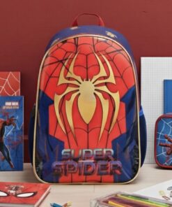 Mochila Homem-Aranha Escolar Infantil Escolar com Rodinhas
