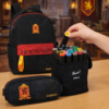 Kit Escolar Harry Potter com Mochila e Estojo - Grátis Canetinhas 24 Cores
