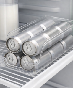 Organizador Porta Latas para Geladeira Transparente