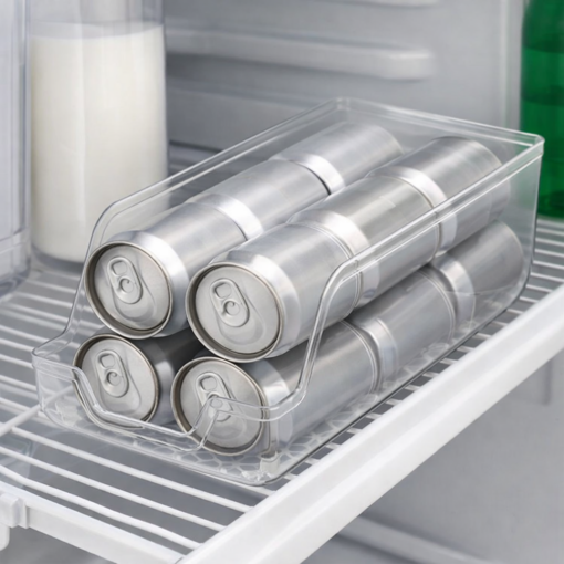 Organizador Porta Latas para Geladeira Transparente UZ