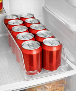 Organizador Porta Latas para Geladeira Transparente