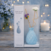 Vaso difusor de cerâmica com varetas decoradas